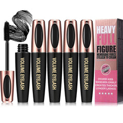 Charm Kiss 4D Silk Fiber Mascara packaging shows sleek, travel-friendly design for on-the-go.