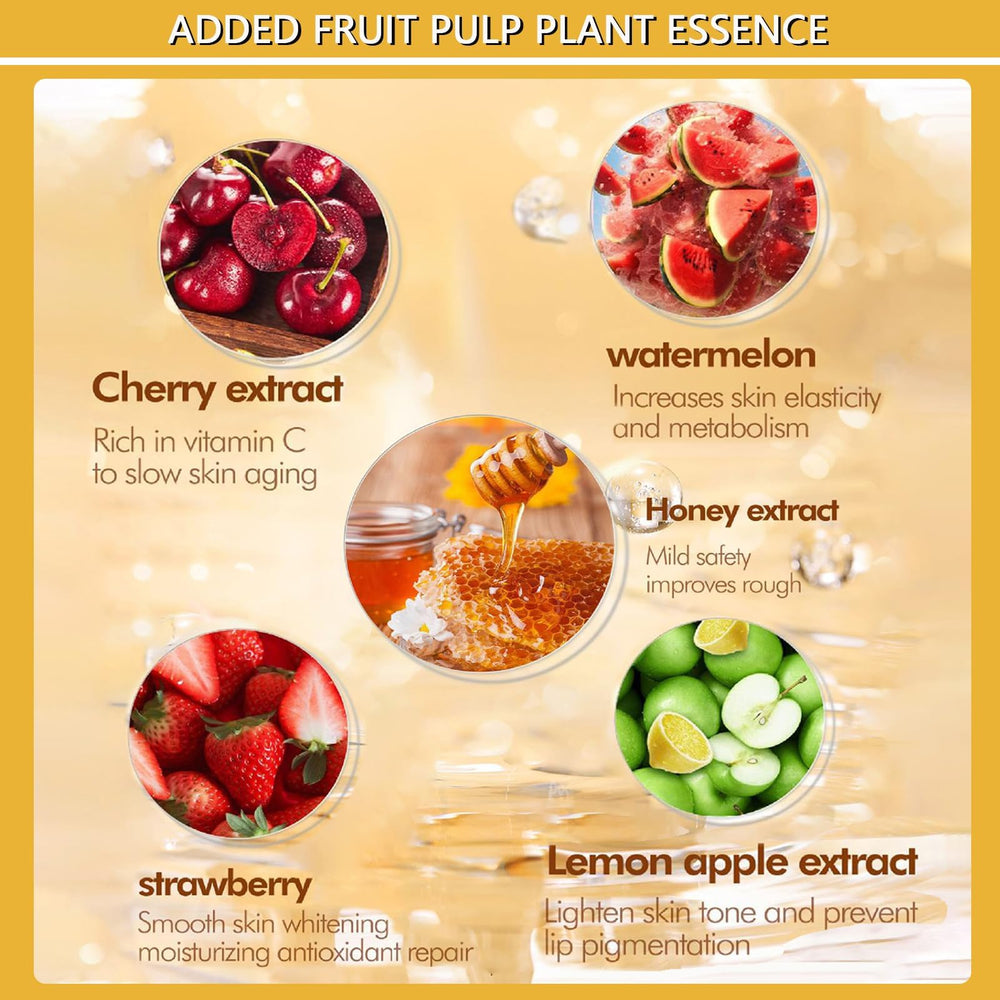 Charm Kiss cherry-lip-mask-scent supports nourished lips during the day.