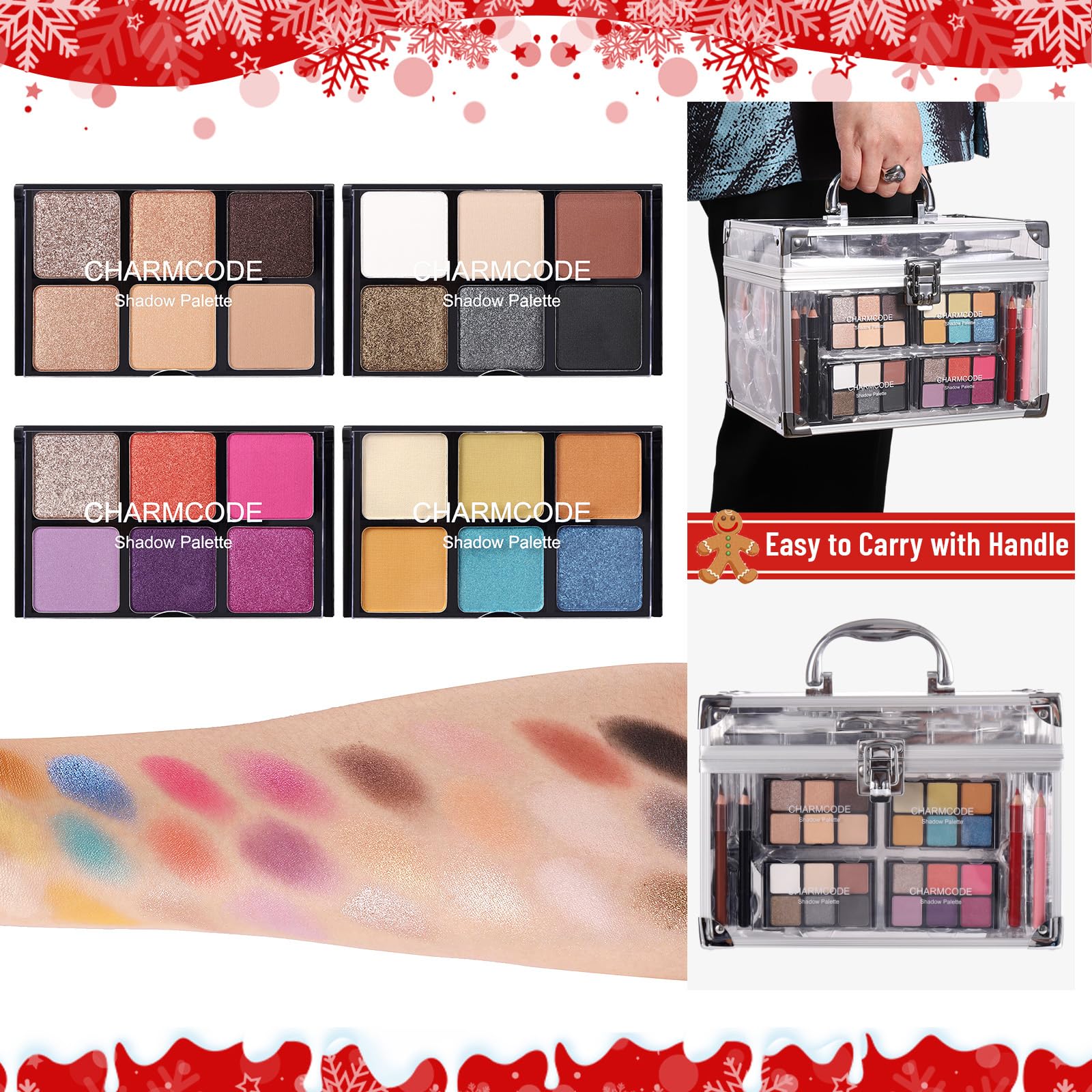 Charmcode bronzer contour highlighter set to define features softly