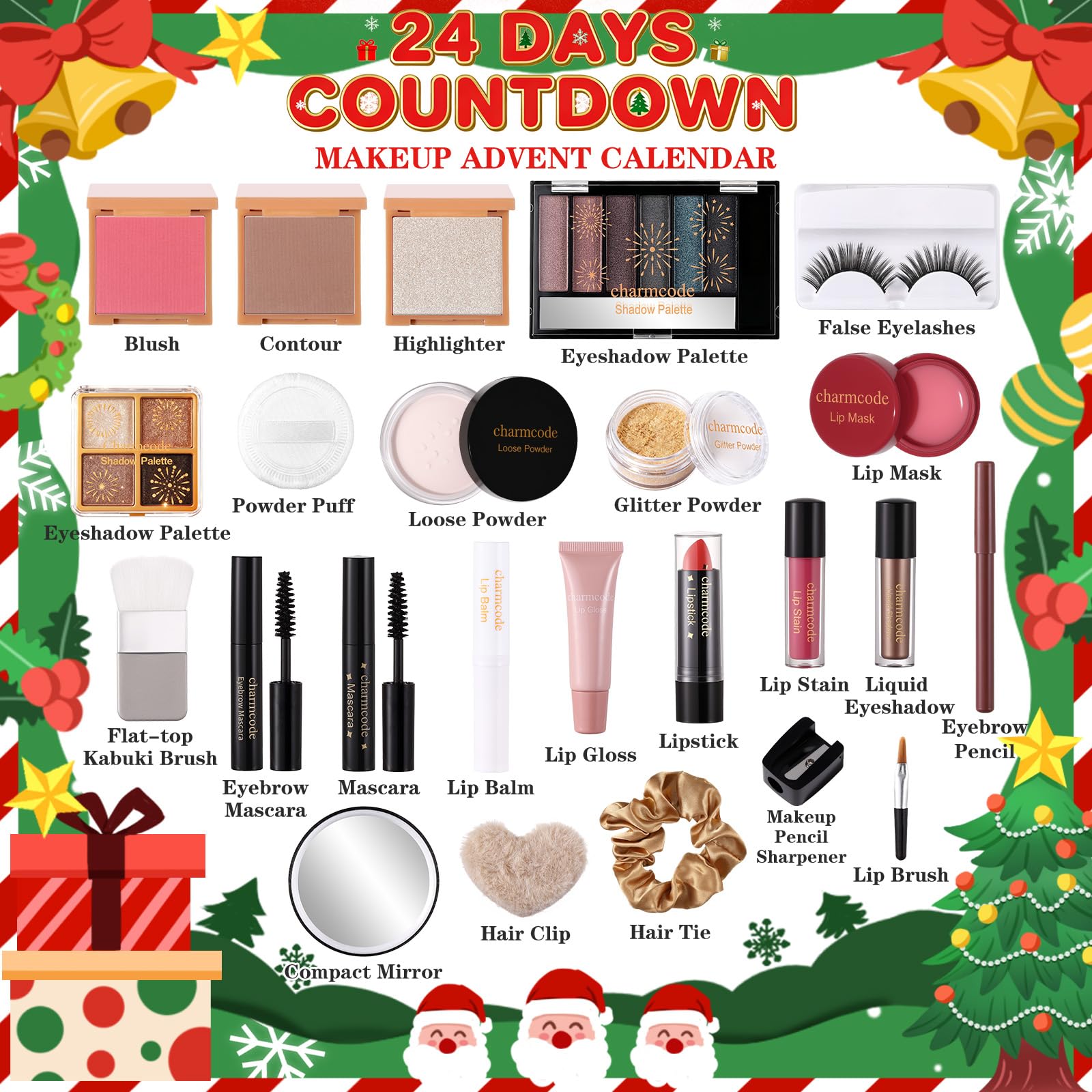 CHARMCODE Advent Calendar window countdown reveals daily beauty surprise