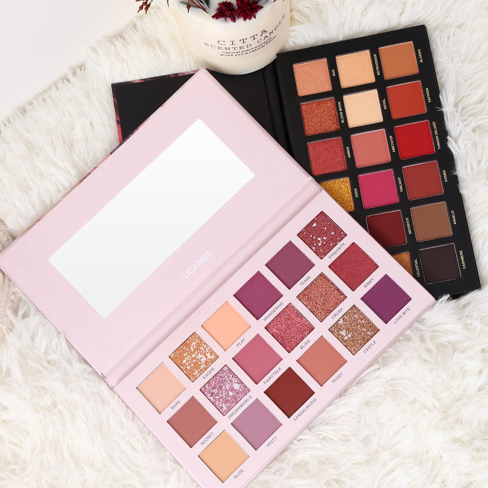 CHARMCODE Twilight Dusk and Aromas palettes packaging display in a gift-ready set.