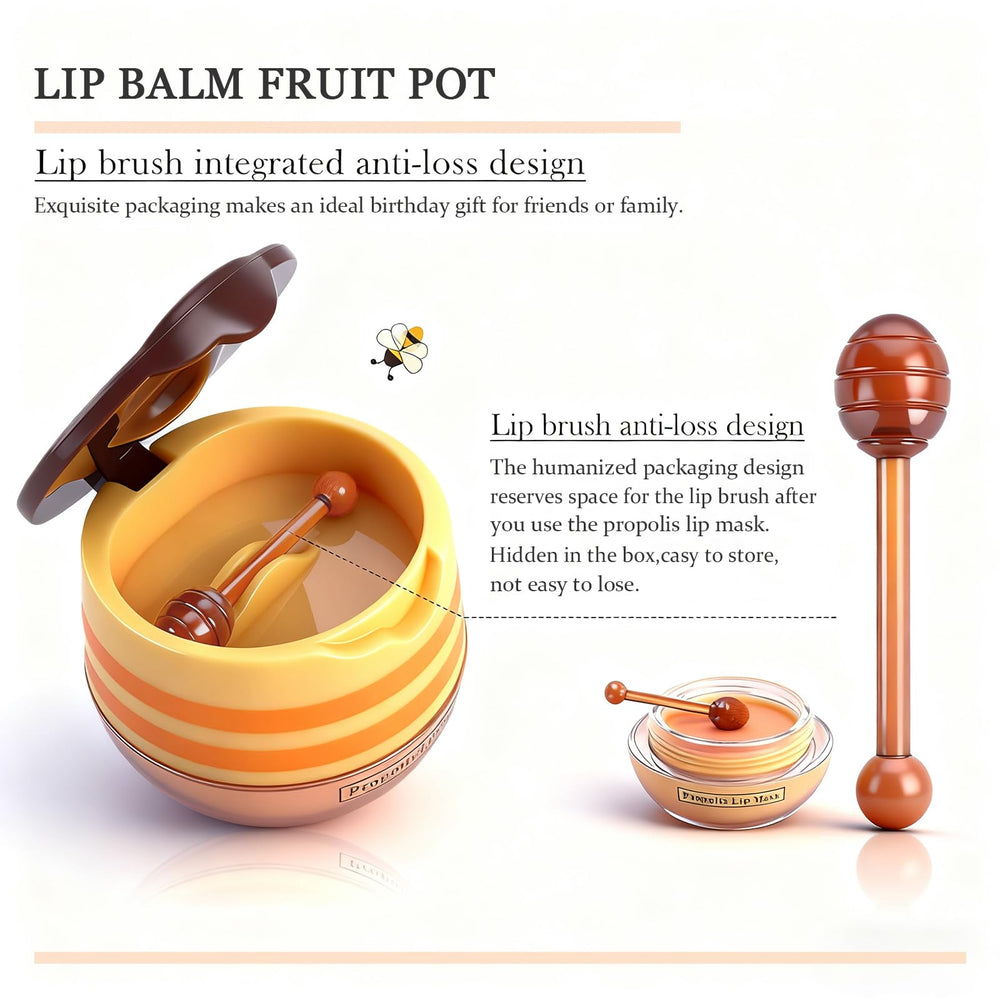 CharmKiss bee lip balm honey pot contents reveal silky balm texture and aroma