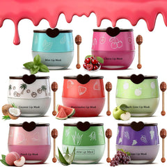 CharmKiss bee lip balm honey pot front showing compact hydration and design