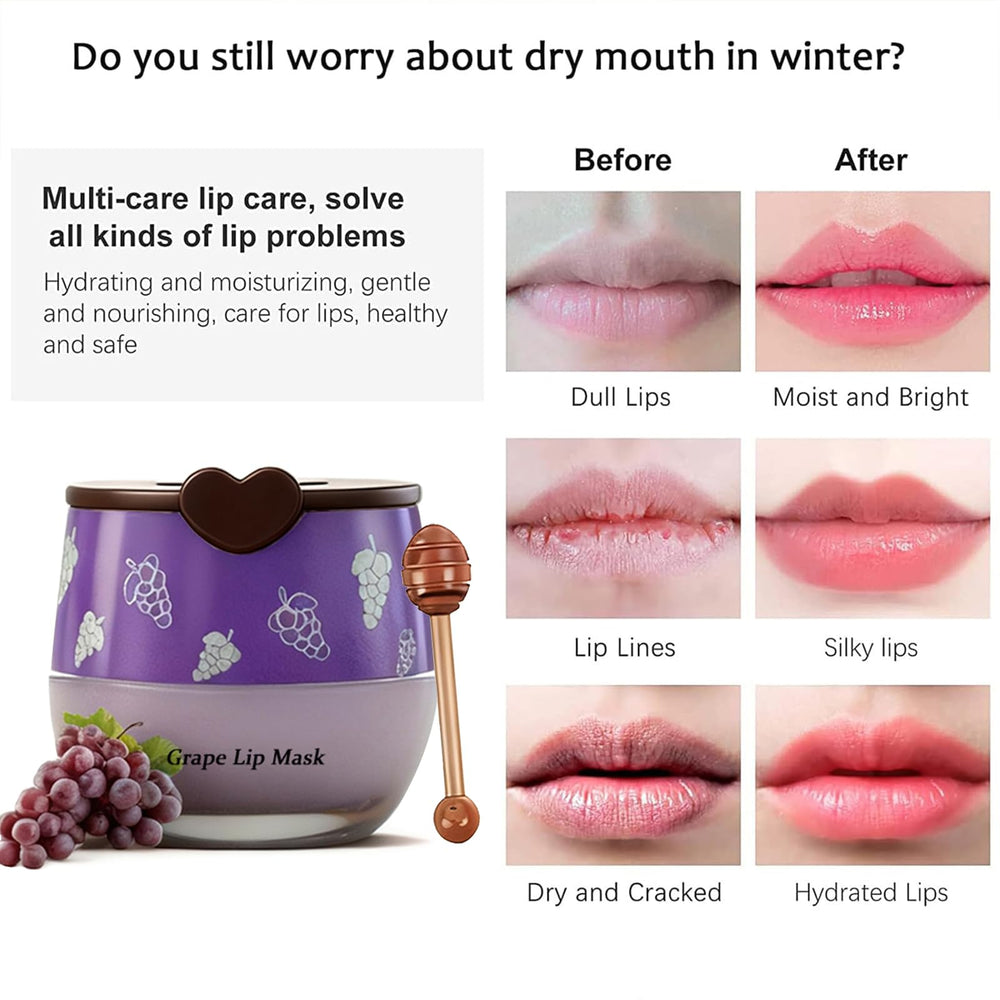 CharmKiss lip mask overnight application suggests deep hydration
