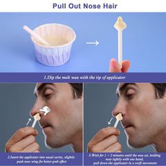 Charmonic nose-hair-wax-closeup showing natural no-scent formula for comfortable use.