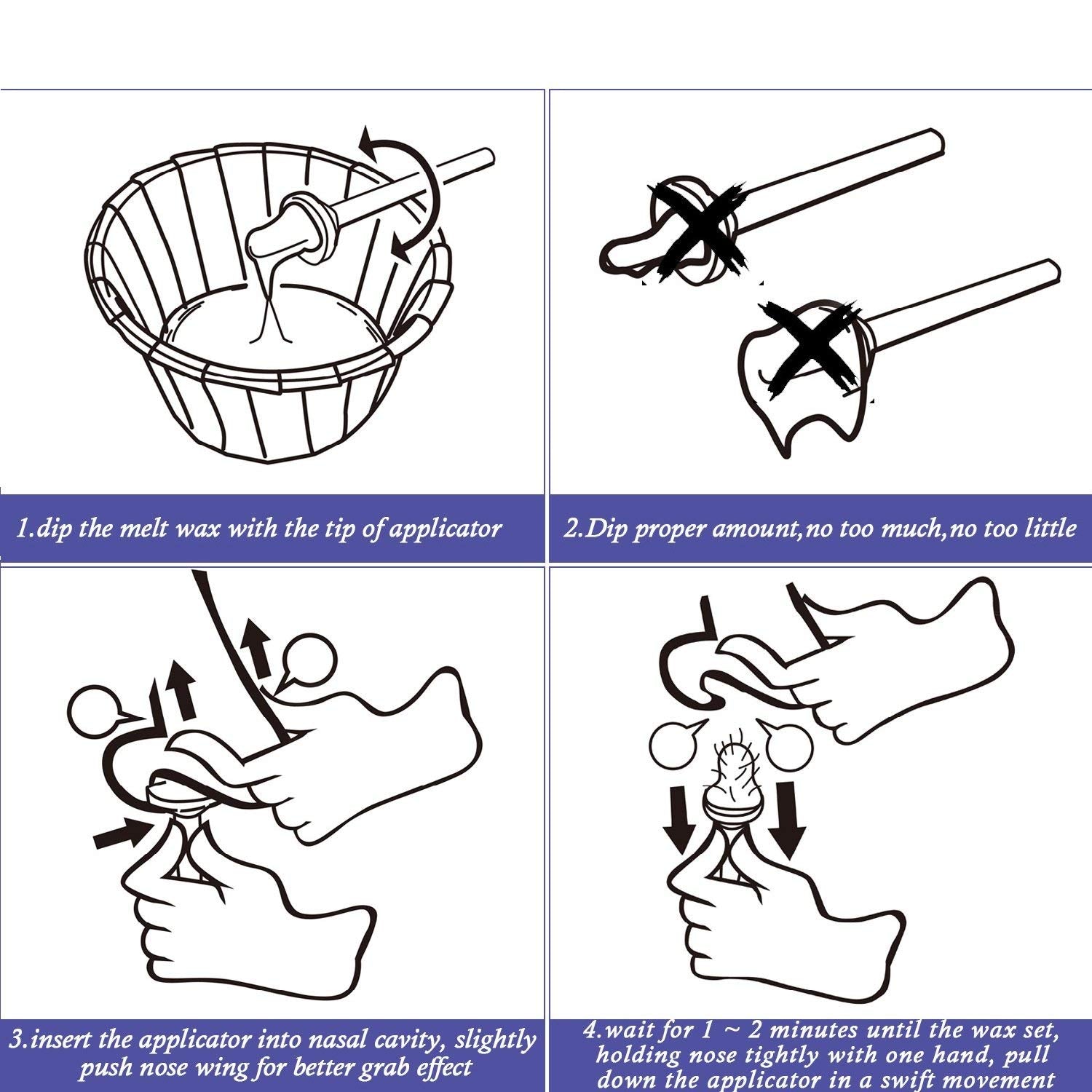 Charmonic nose-wax-kit-50g shows long-lasting value for up to ten uses.