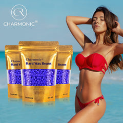 Charmonic wax removal performed parallel to skin for smooth finish