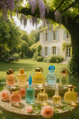 Charrier Parfums ambre miniature bottle offers amber warmth for evening elegance
