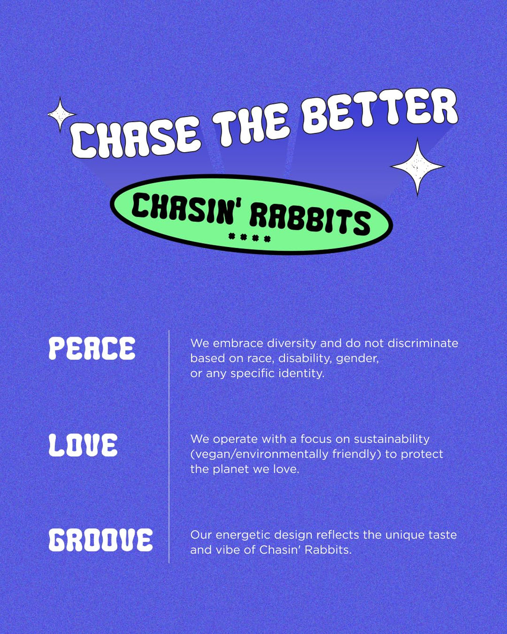 CHASIN' RABBITS All About Glow vegan formula closeup highlights breathable wear.