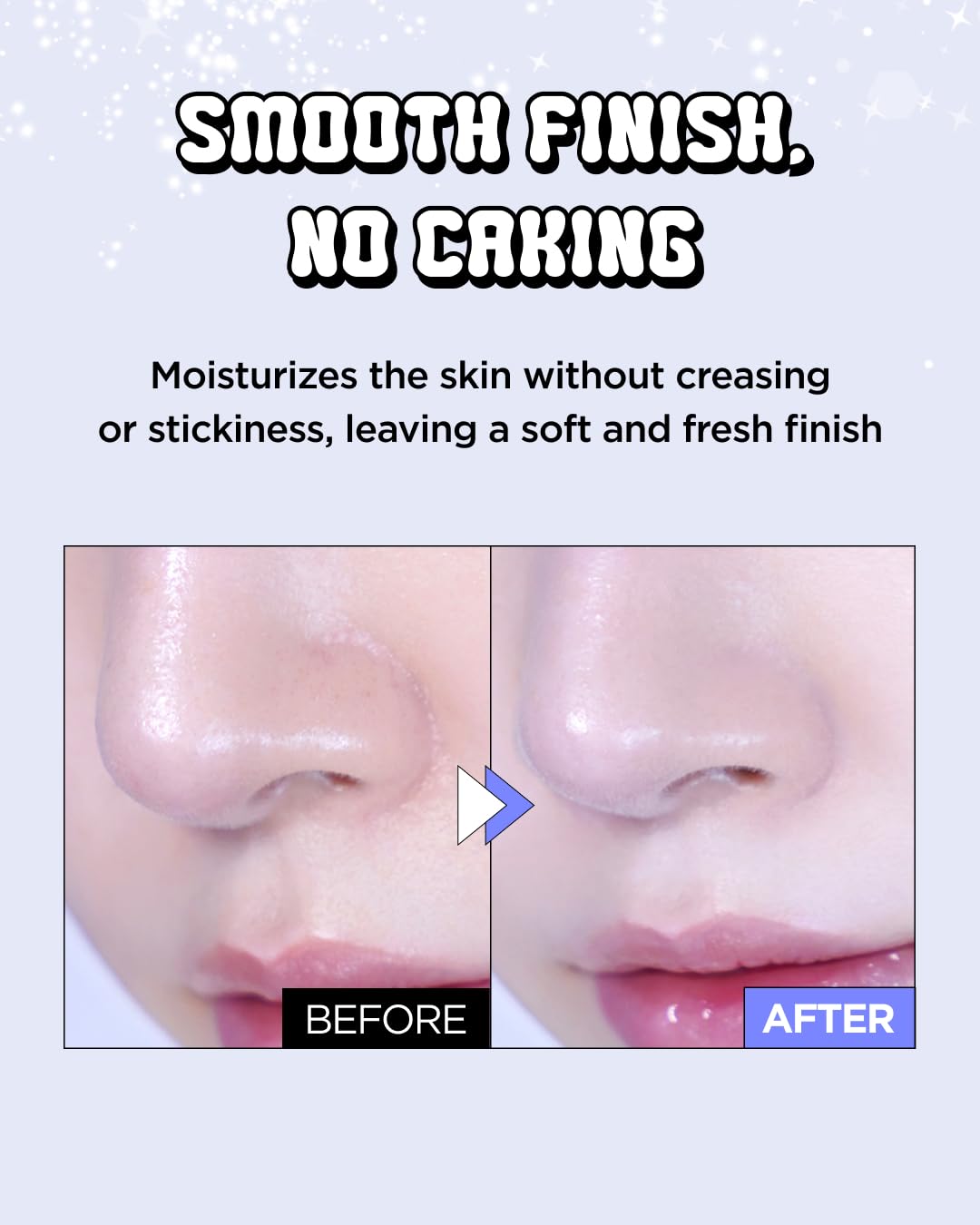 CHASIN' RABBITS All About Glow applying on skin for soft matte finish