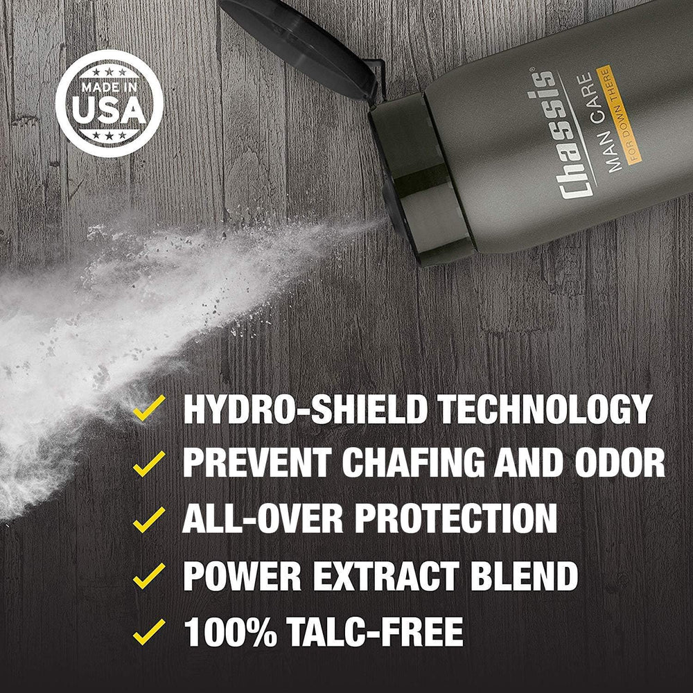 Chassis Ice Max powder close-up highlighting cooling texture and feel