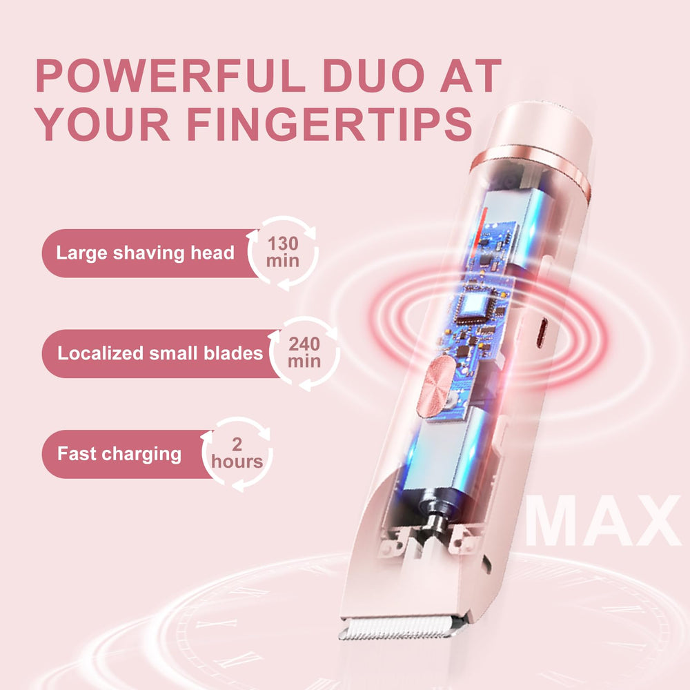 CheckSimple bikini trimmer pink skin-friendly blades for sensitive skin