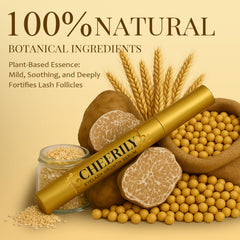 Cheerily lash serum gold-tube packaging signals premium lash care.