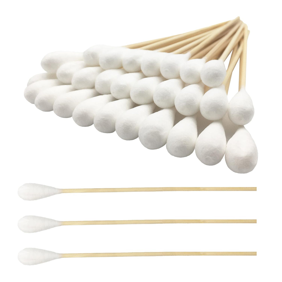 Chenchenchen 6-inch cotton swabs pack front view for easy pet care prep.