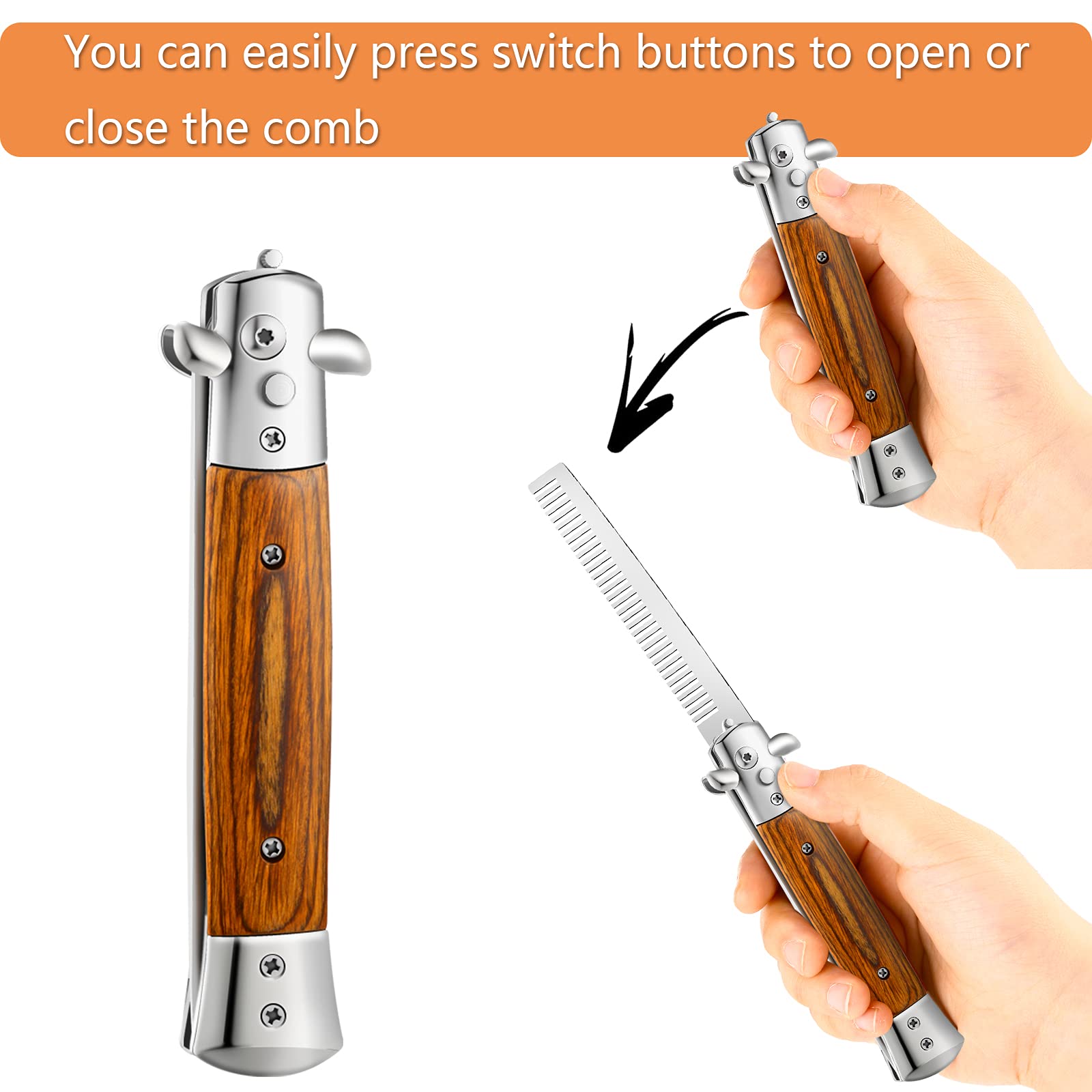 CHENGU pocket hair brush ideal for quick touch-ups outdoors