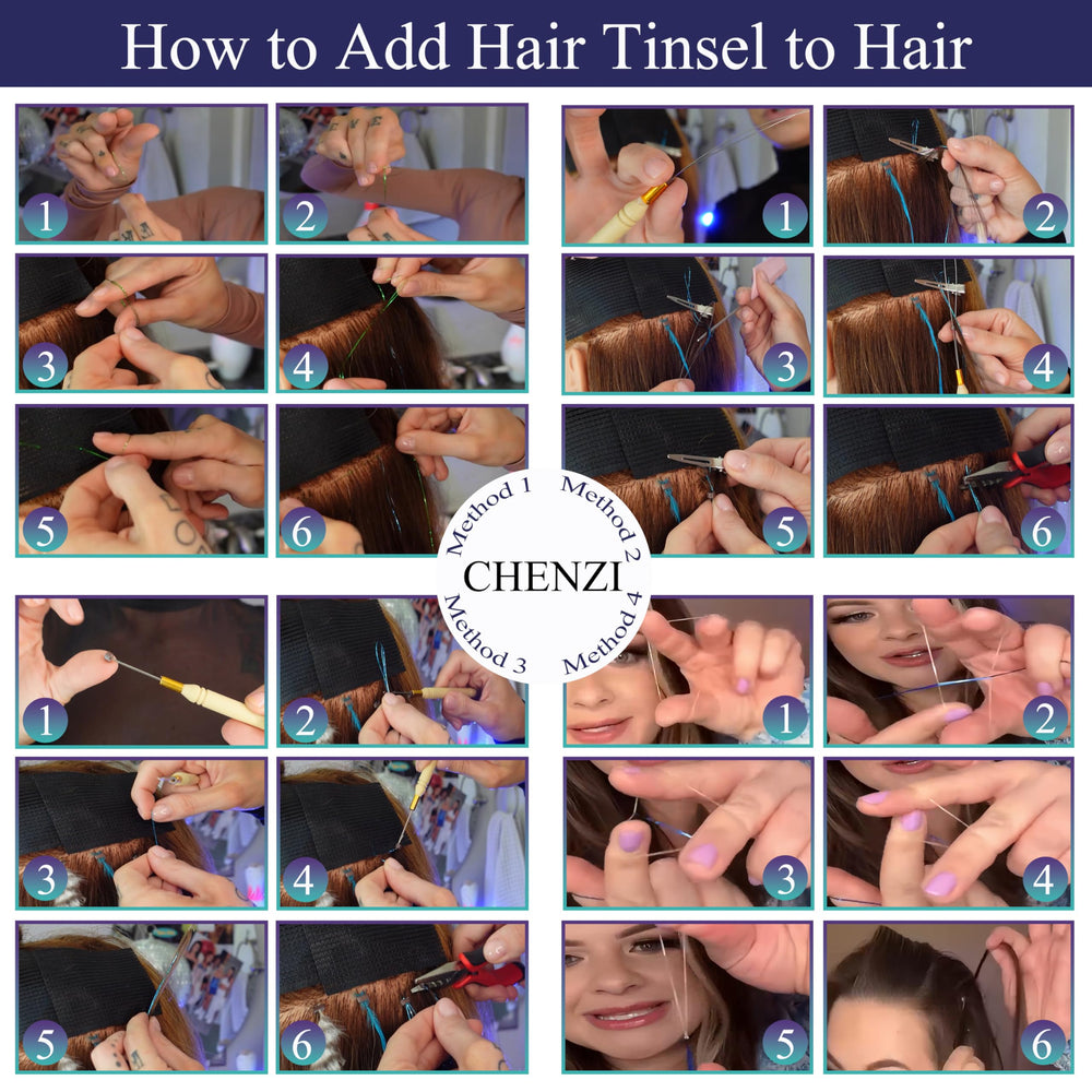 CHENZI festive-ready tinsel can enhance looks for July Fourth, Halloween, and more.