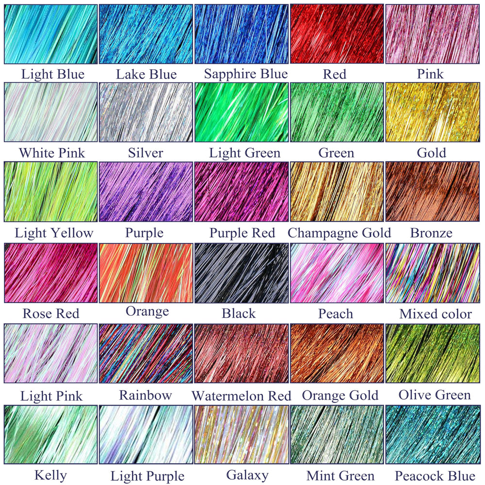 CHENZI heat-resistant polyester tinsel close-up highlights safe material.