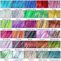CHENZI heat-resistant polyester tinsel close-up highlights safe material.