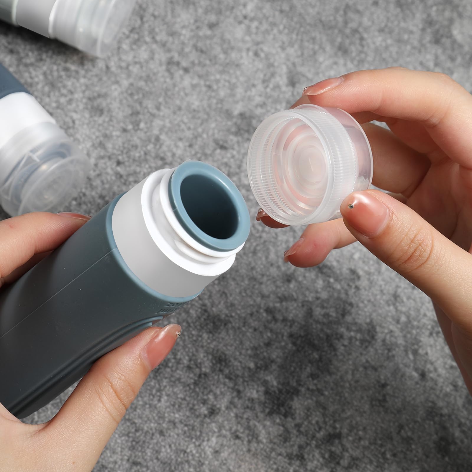 CHEODIN 5-pack travel bottles set—compact, practical for shampoo and conditioner.