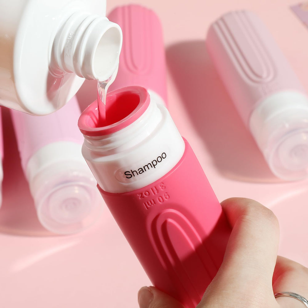 CHEODIN travel bottles wide opening aids easy filling of thick liquids