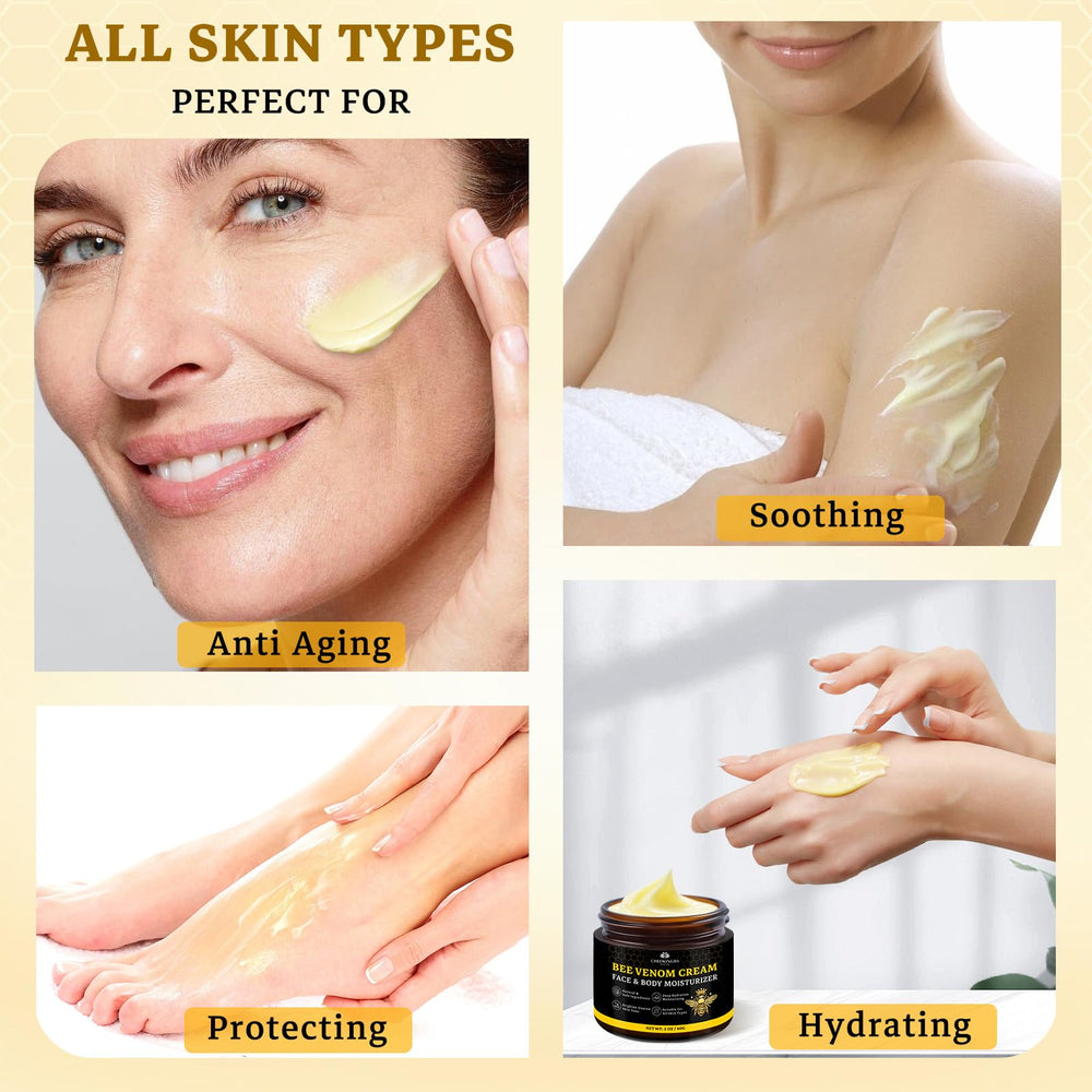 CHEOKINGBA Bee Venom Comprehensive Cream key ingredients tea tree oil closeup