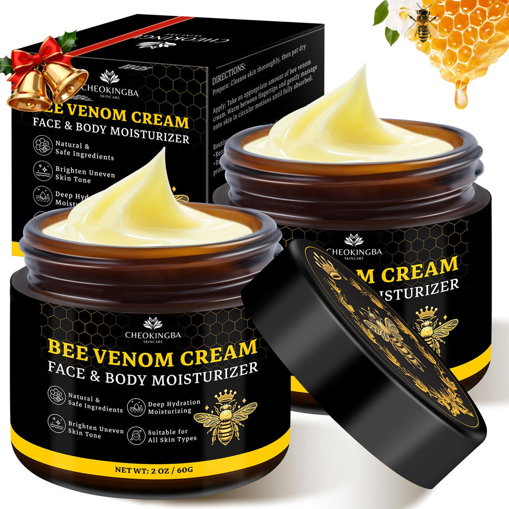 CHEOKINGBA Bee Venom Comprehensive Cream packaging closeup for daily firming and vitality