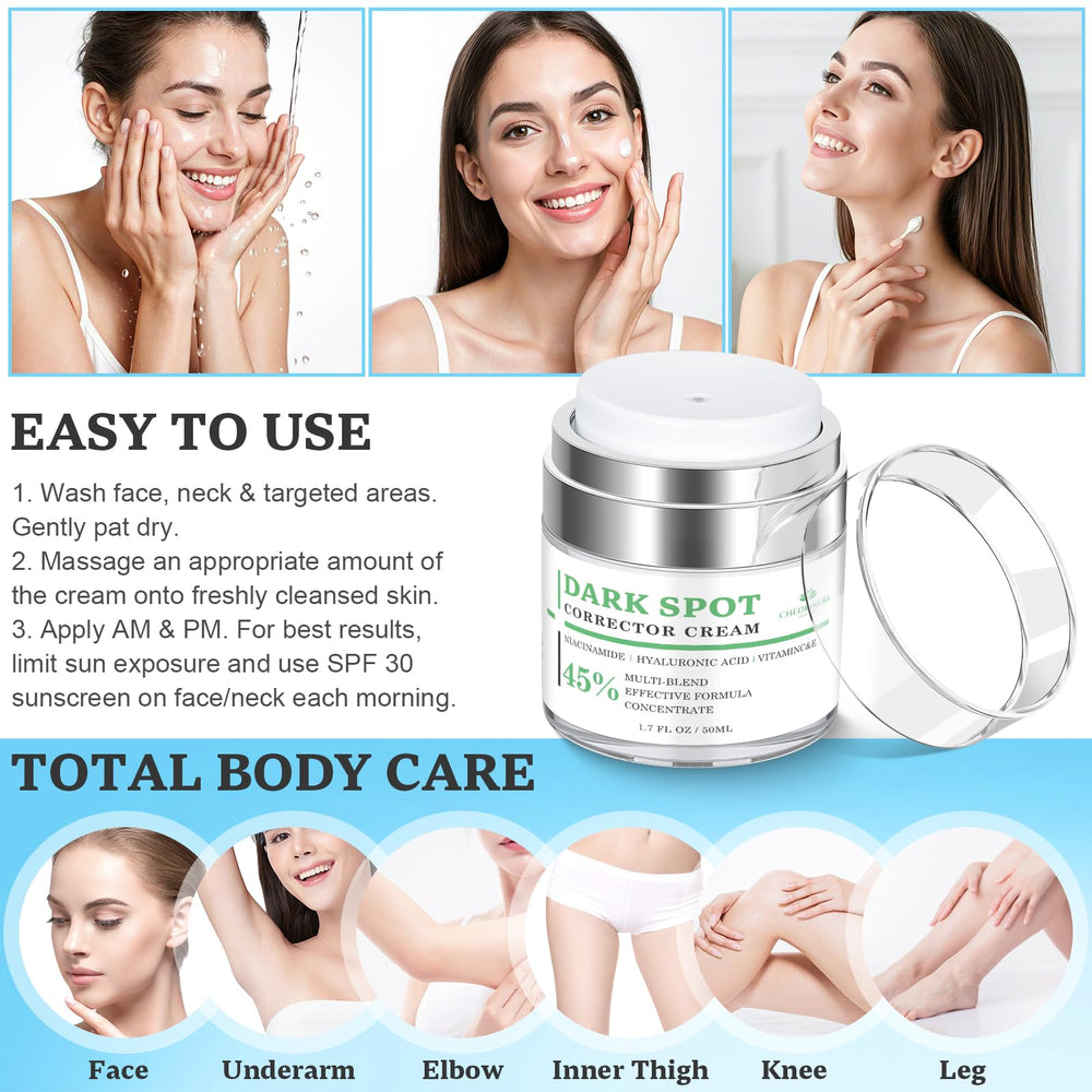 CHEOKINGBA even-skin-tone illustration emphasizes body-wide care potential.