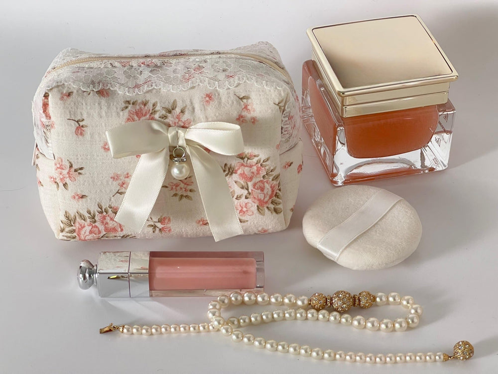Cherry Ever After vanity display shows the coquette set as a stylish daily ritual