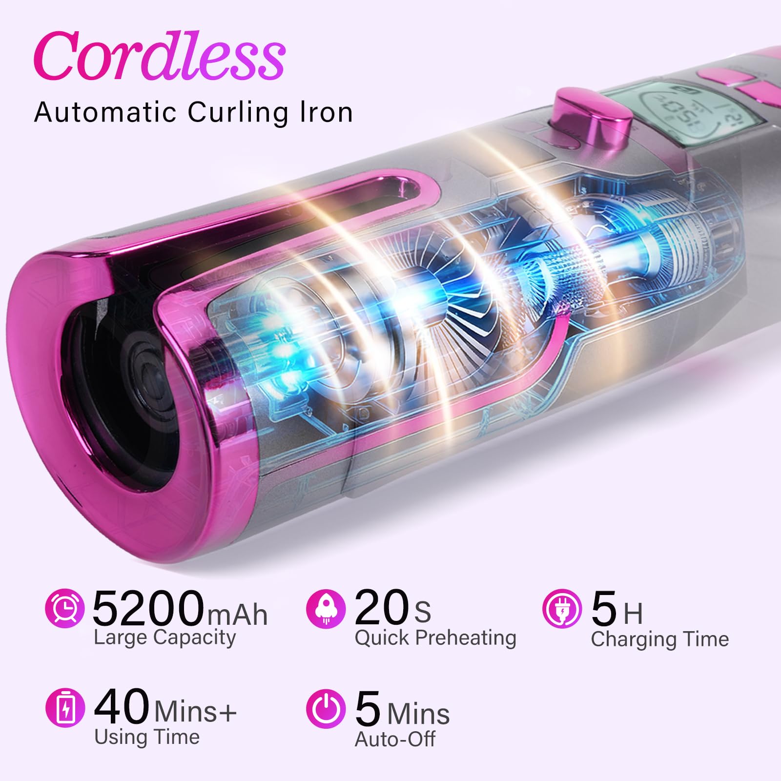 CHERRYSUN anti-scald-safety-feature keeps styling comfortable and safe.