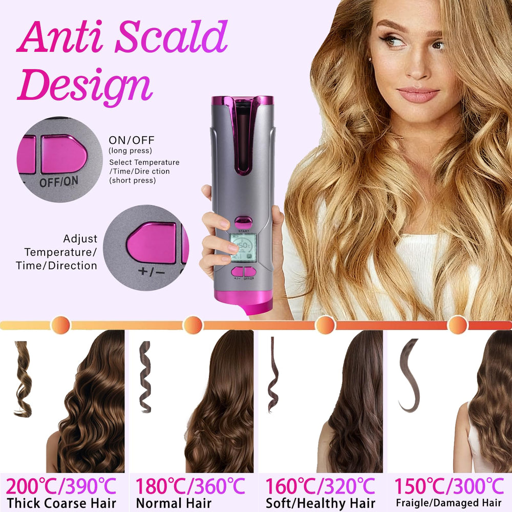 CHERRYSUN beach-waves-styling enables easy beachy looks on long hair.