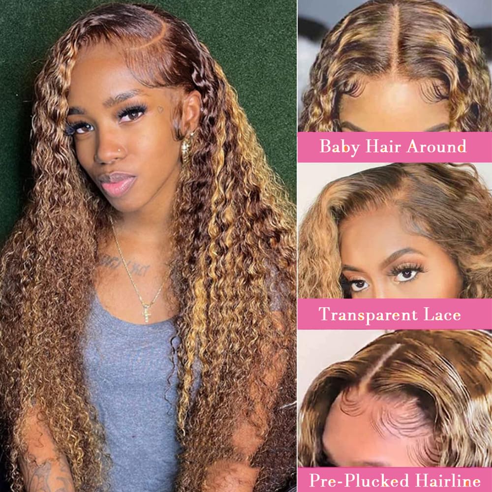 Chesma deep wave lace front wig with 180 density for fullness and natural bounce.