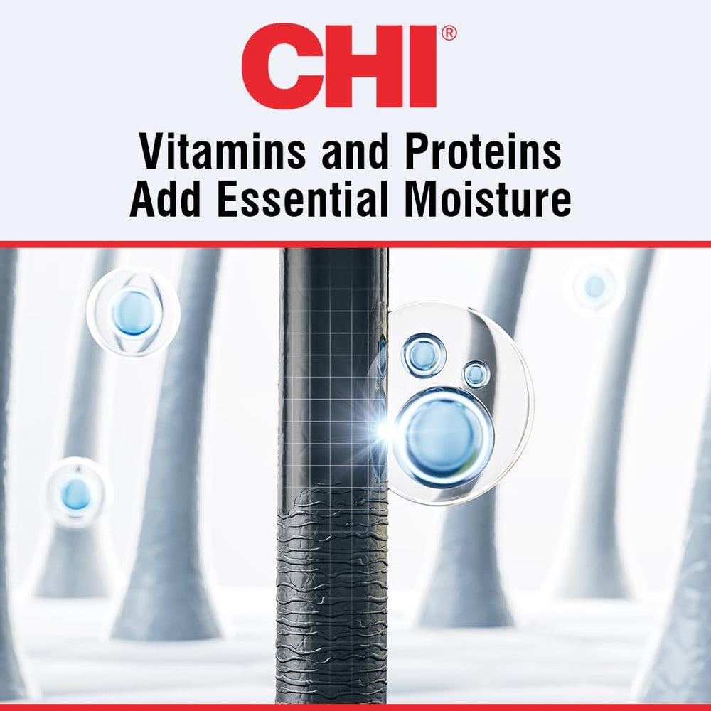 CHI being misted onto damp hair to protect during blow-drying
