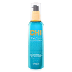 CHI Aloe Vera Oil bottle with pump for easy application and shine.