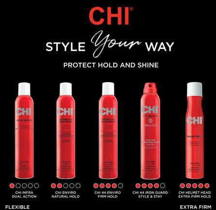 CHI Enviro 54 Hairspray cruelty-free and sulfate-free label.