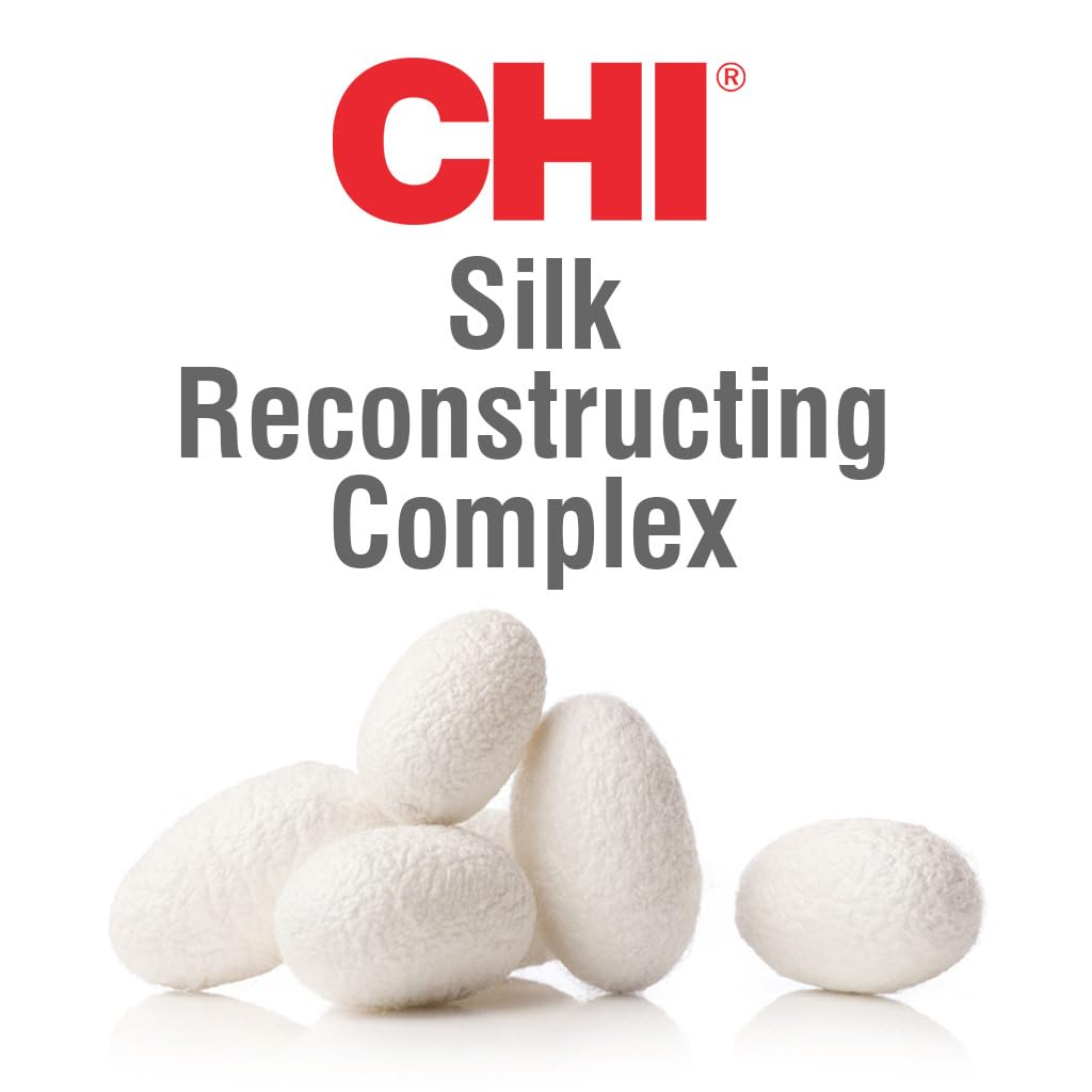 CHI Infra Silk Infusion application on mid-length hair for shine and softness
