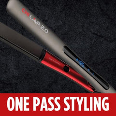 CHI Lava 2.0 ergonomic-handle: comfortable grip for extended styling sessions.