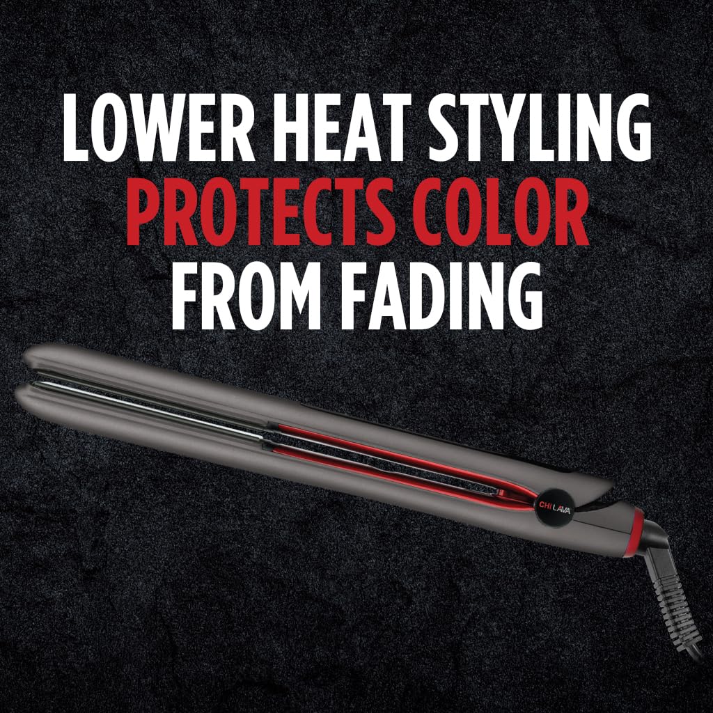 CHI Lava 2.0 floating-plates: even contact for consistent frizz-free results.