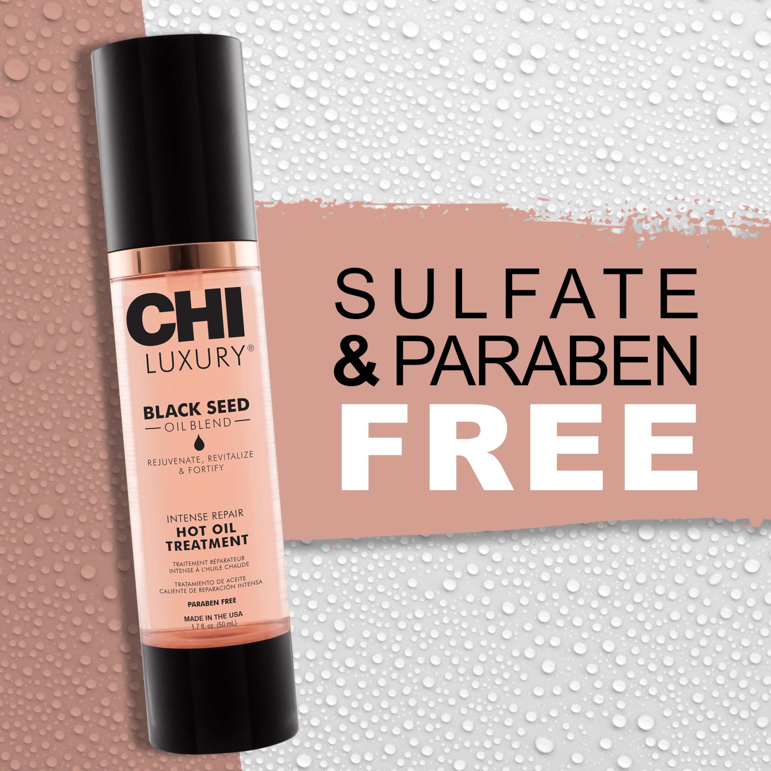 CHI Luxury Black Seed Oil intense repair near-end user results and texture