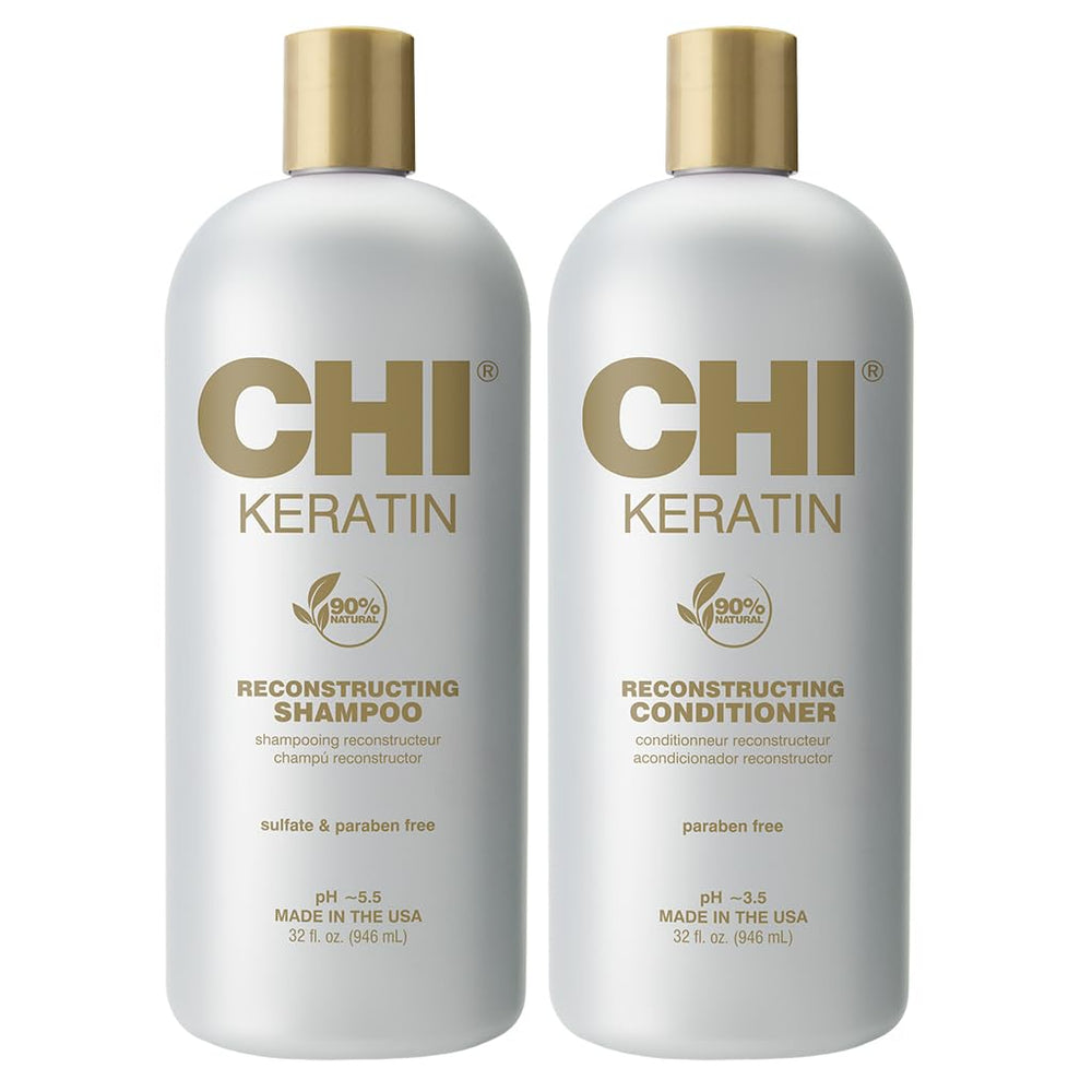 CHI Moisturize It Duo shampoo bottle highlights a hydrating cleanse for softer, more manageable hair.