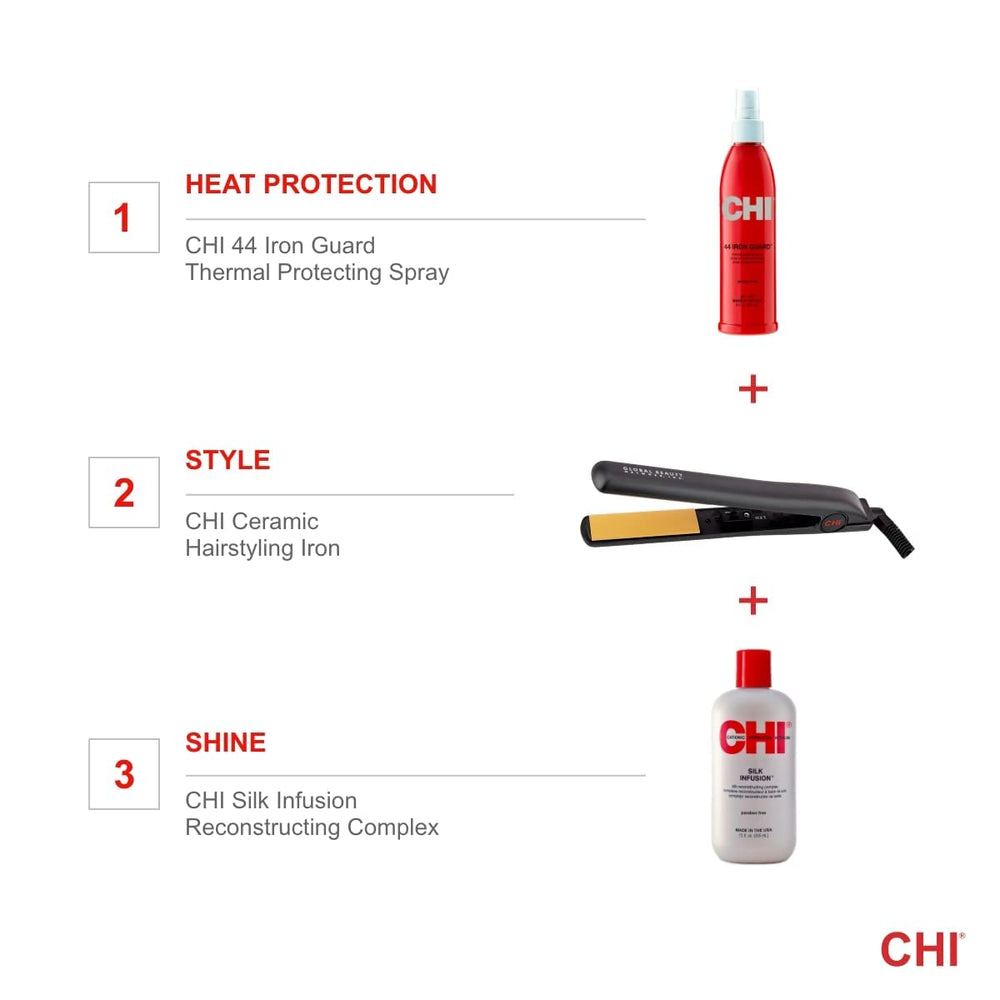 CHI Original flat iron includes an analog on/off switch for simple control