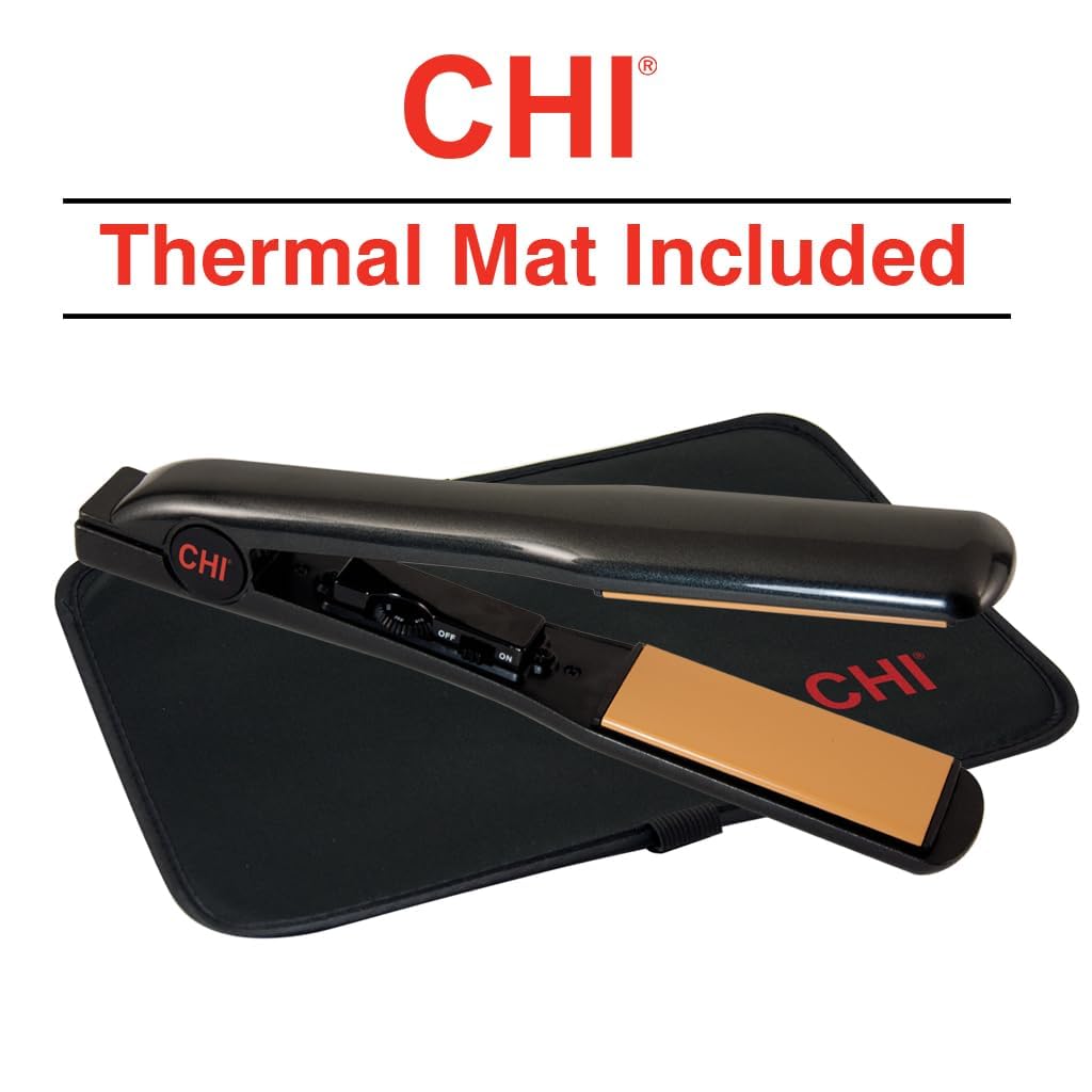 Ergonomic handle design on CHI flat iron for comfortable styling sessions