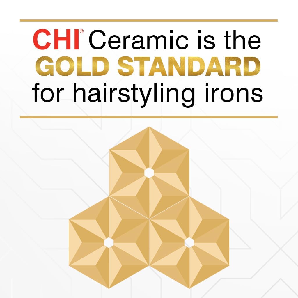 CHI flat iron set up for straight styles and sleek ends