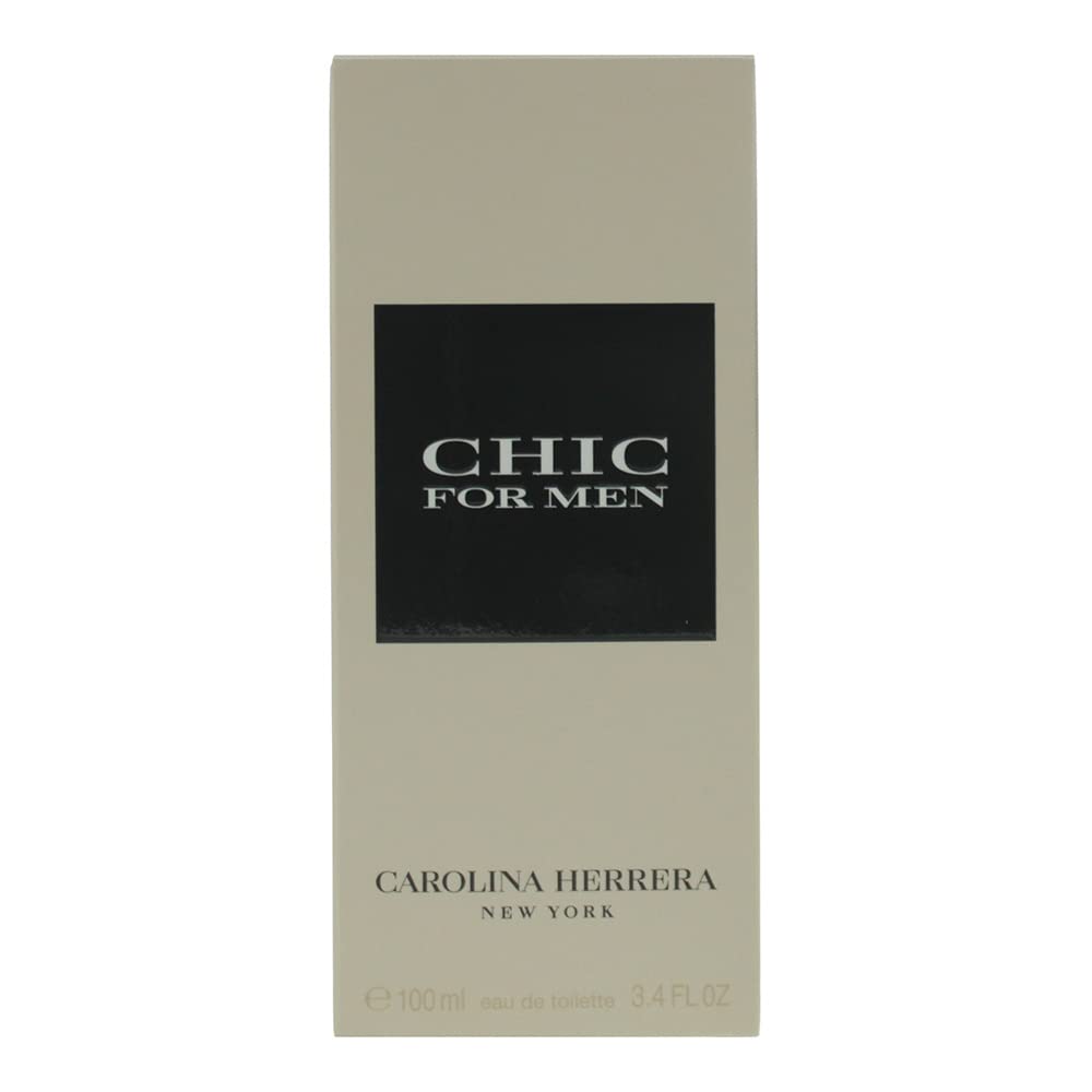 CHIC by Carolina Herrera packaging box hints at luxury gifting appeal.