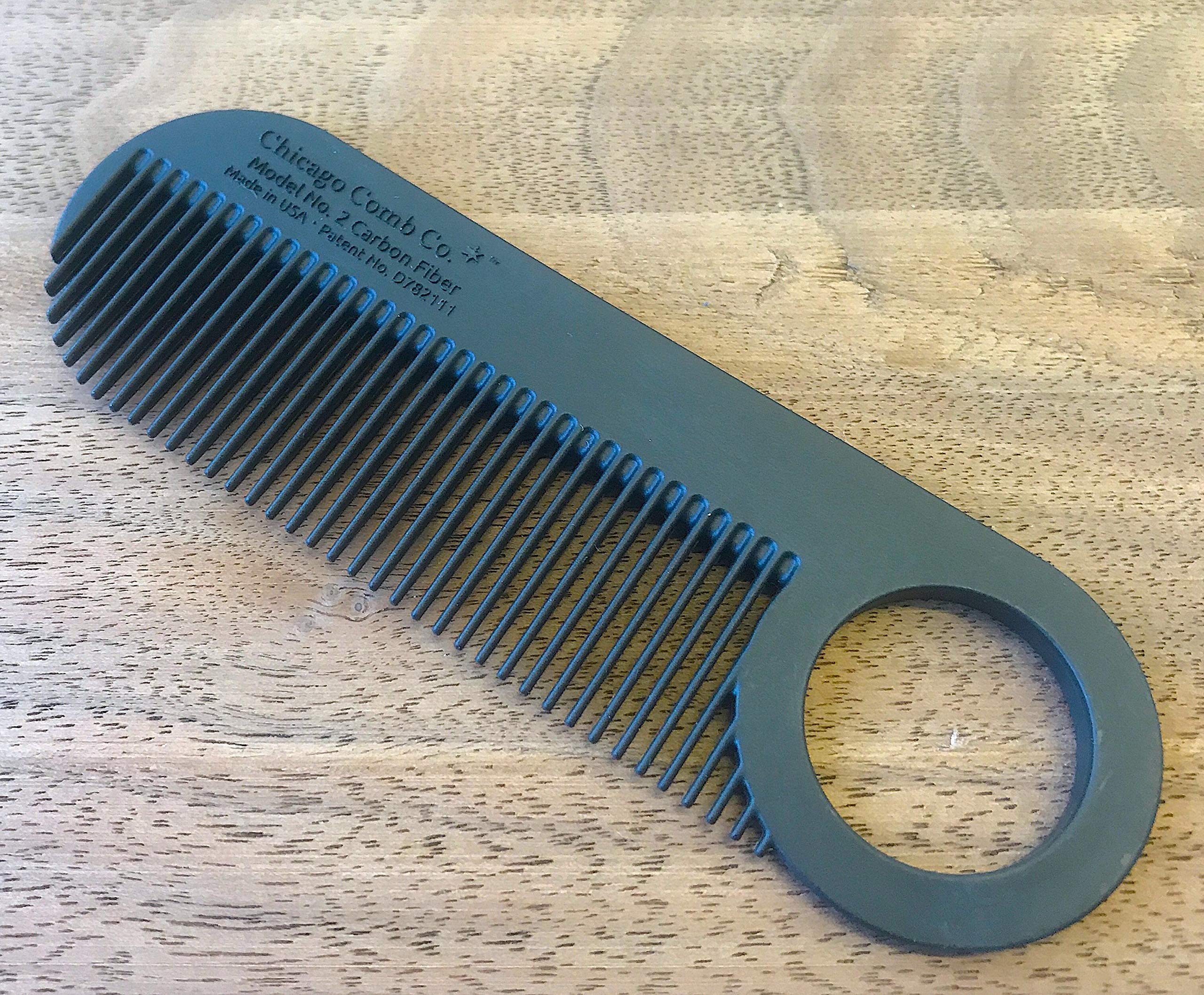 Chicago Comb Model 2 fine-tooth design helps manage thinner hair neatly