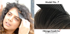 Chicago Comb Model 7 afro-curly hair styling tool for detangling and lift
