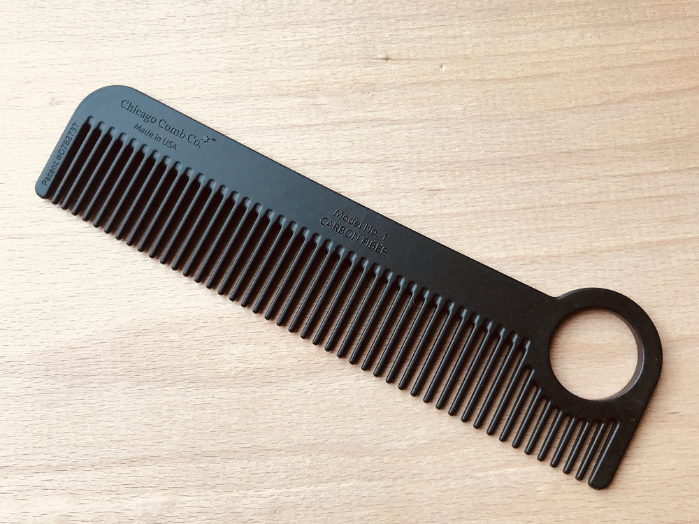 Chicago Comb Model 1 pocket-size view for on-the-go touch-ups anywhere.