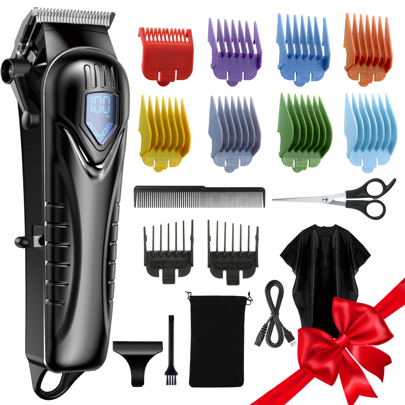 Chicclly professional hair clippers low-noise design for quiet, pet-friendly grooming.