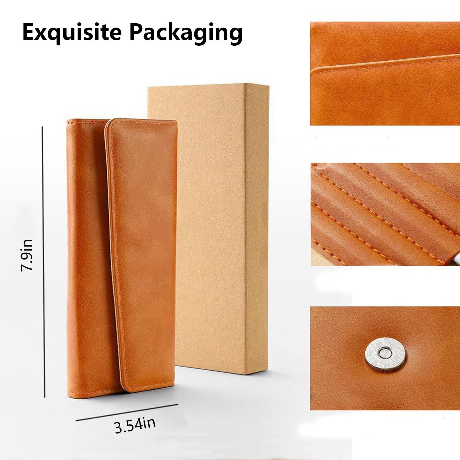 CHICREEN pedicure-kit-leather-case showcases the stylish PU leather case for safe storage.