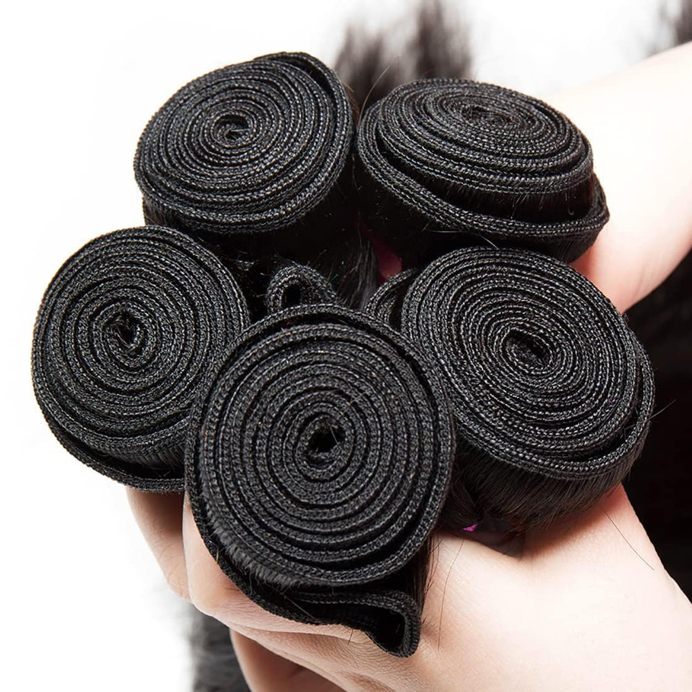 Chikamlty bleachable and dyeable Brazilian hair; creative color opportunities.