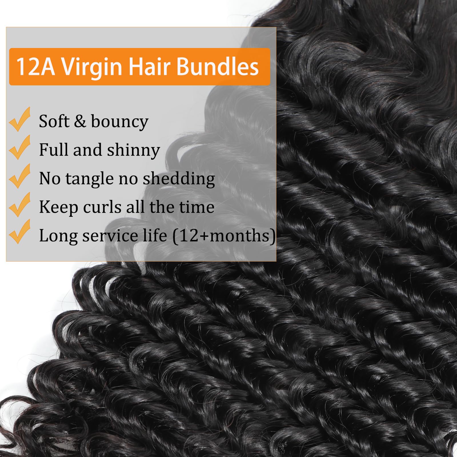 Chikamlty Deep Wave Bundles color-mix natural black for seamless blends